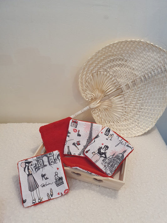 Carré Visage "Parisienne Rouge"