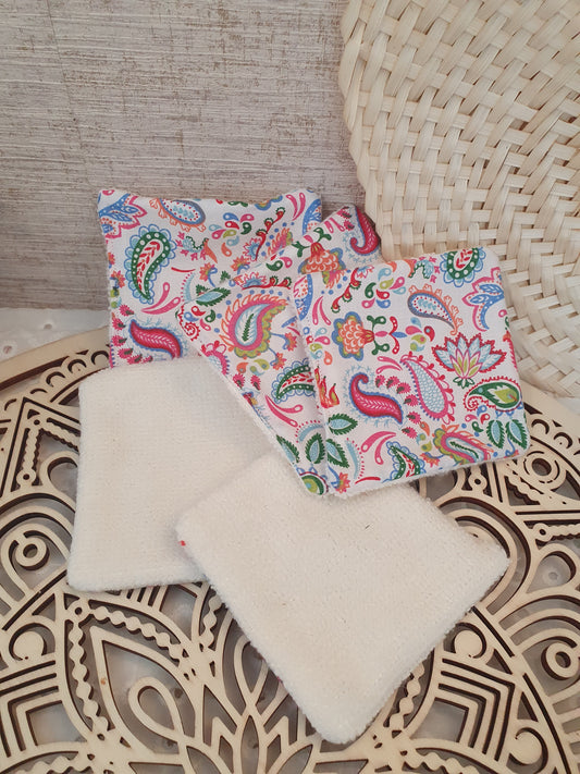Carré Visage "Jaypur White"