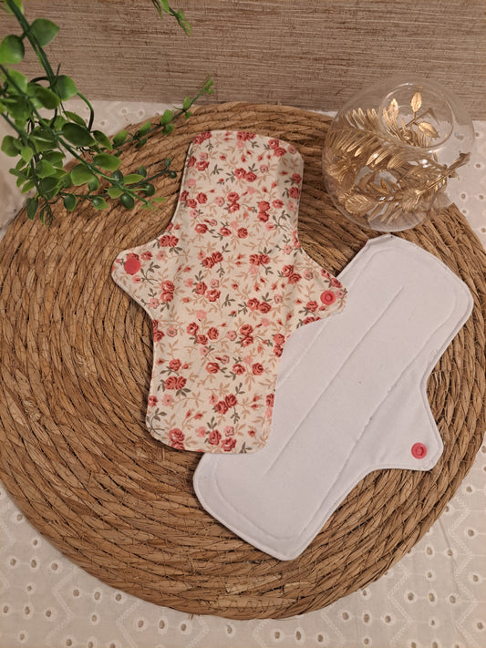 Serviette Hygiénique Lavable Flux Normal (Grande Taille) "Rosine"