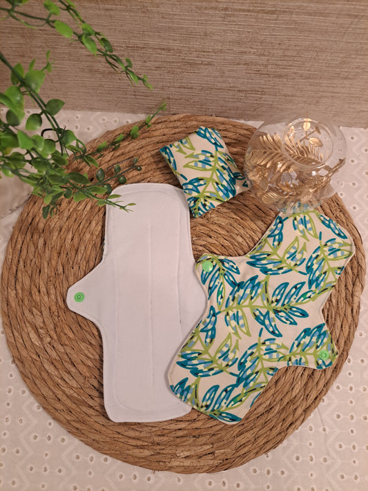 Serviette Hygiénique Lavable Flux Normal (Grande Taille)"Jungle"