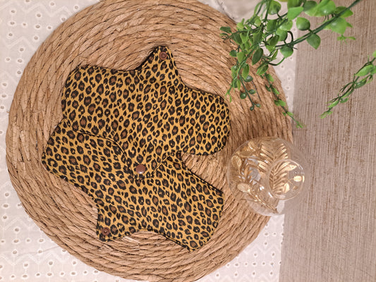 Serviette Hygiénique Lavable Flux Normal (Grande Taille) "Léopard"