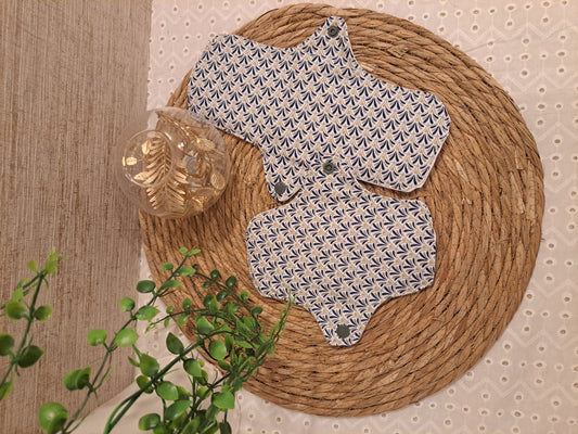 Serviette Hygiénique Lavable Flux Normal (Grande Taille) "Papyrus"